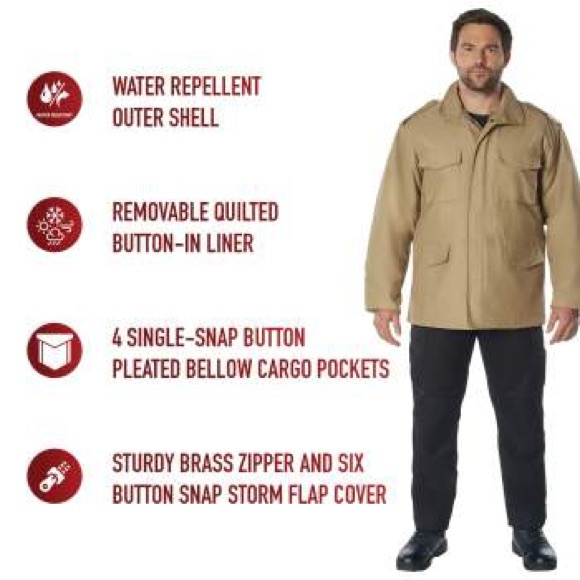 Men’s Rothco M-65 Jacket - Picture 3 of 7